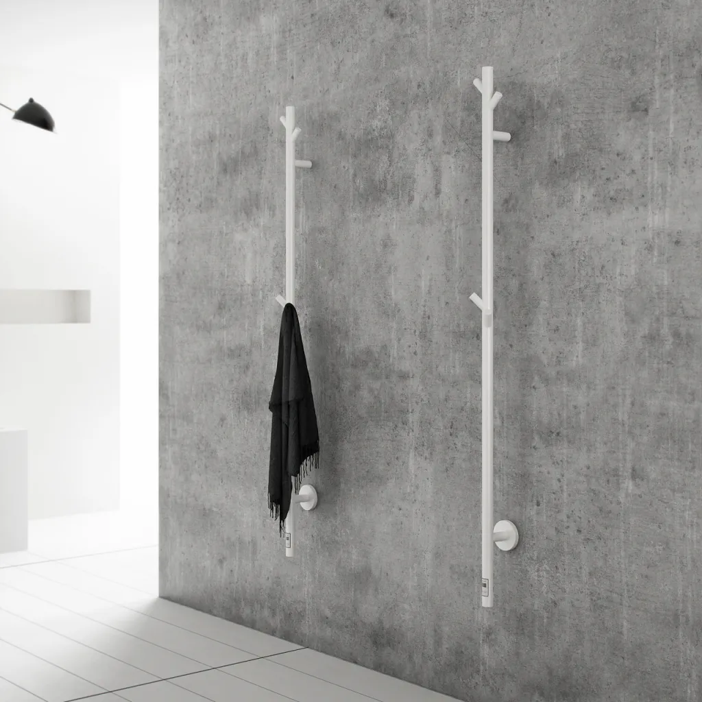 Pulcher® Style PS14 - Elektrischer Handtuchtrockner mit Timer, Mattweiß