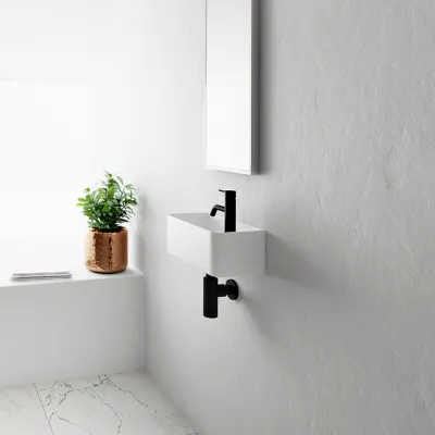 Coco 1L - 36x18 Spülbecken links, Mathvid SolidTec®