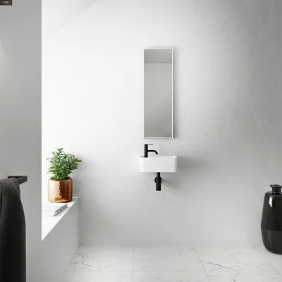 Coco 1R - Waschbecken 36x18 cm, Mathvid SolidTec®