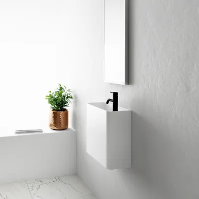 Coco 2L - 36x18 Spülbecken links, Mathvid SolidTec®