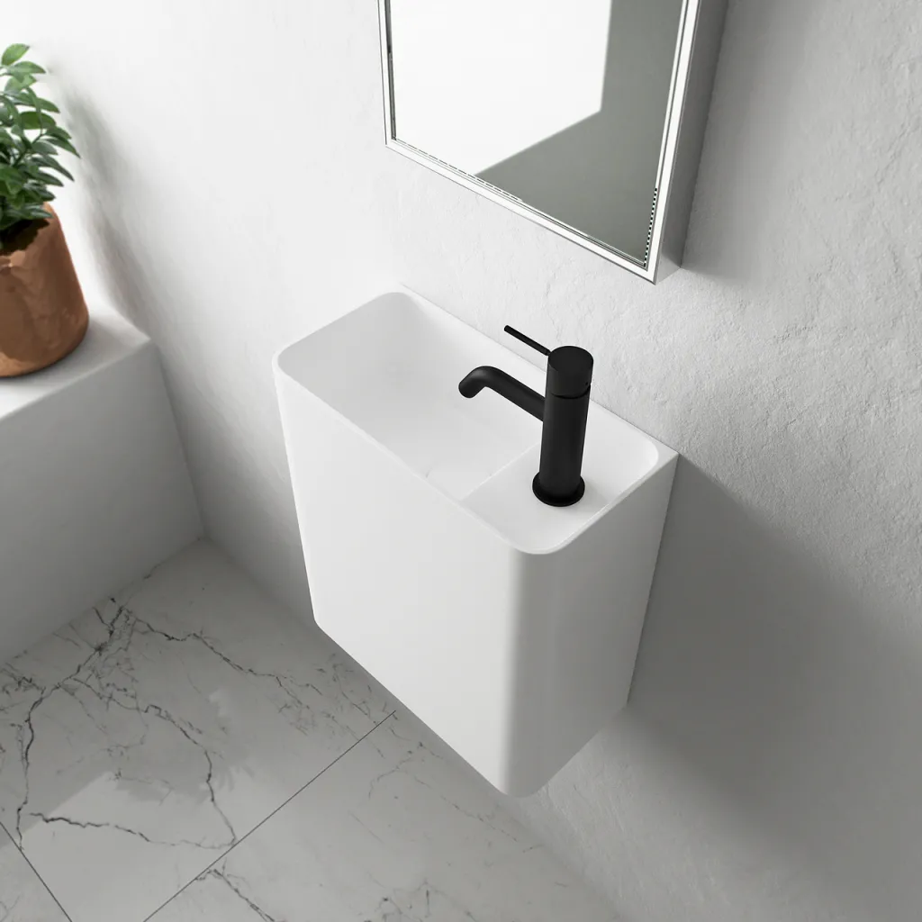 Coco 2L - 36x18 Spülbecken links, Mathvid SolidTec®