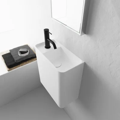 Coco 2R - Waschbecken 36x18 cm, Mathvid SolidTec®