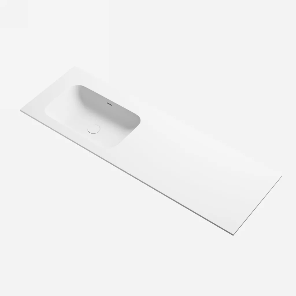 Pulcher® Soft 140L - Waschtischplatte 140x46