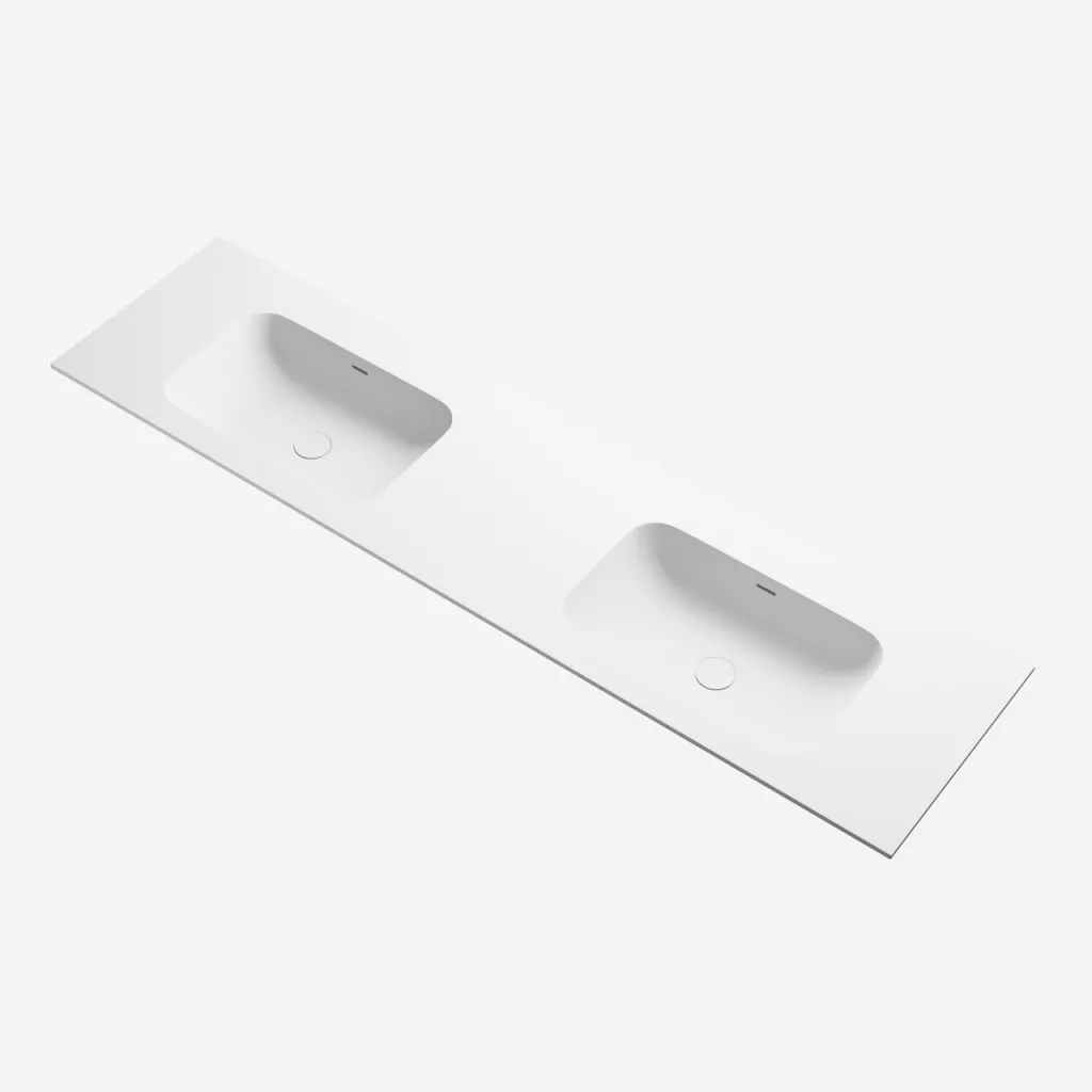 Pulcher® Soft 180D - Spüle Arbeitsplatte 180x46