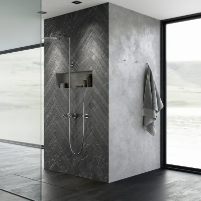 Fly Classic FBR7100 - XL Rain DeLux Dusche Ø24, Chrom
