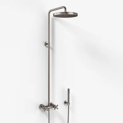 Fly Classic FBR7100 - XL Rain DeLux Dusche Ø24, PVD gebürsteter Stahl