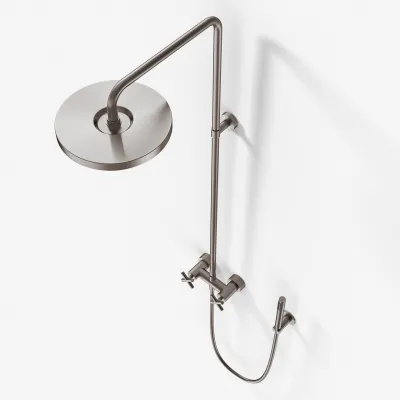 Fly Classic FBR7100 - XL Rain DeLux Dusche Ø24, PVD gebürsteter Stahl