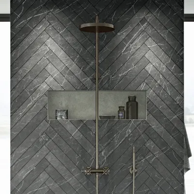 Fly Classic FBR7100 - XL Rain DeLux Dusche Ø24, PVD gebürsteter Stahl