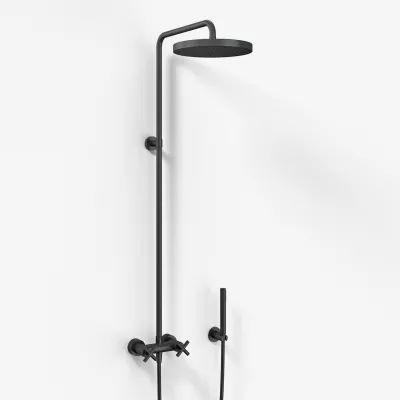 Fly Classic FBR7100 - XL Rain DeLux Dusche Ø24, Mattschwarz