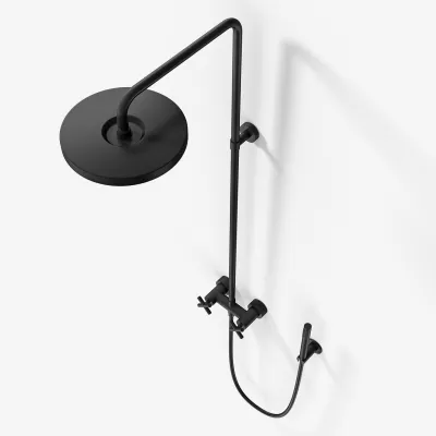 Fly Classic FBR7100 - XL Rain DeLux Dusche Ø24, Mattschwarz