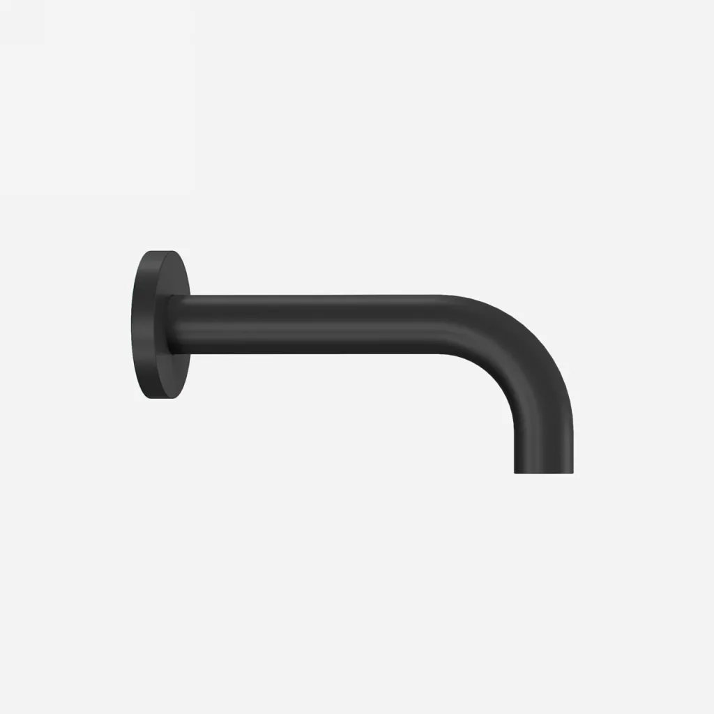 Semplice SSP415 - Wannenauslauf 15 cm, Mattschwarz