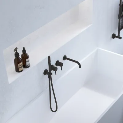Semplice SBR801 - Duschset, mattschwarz