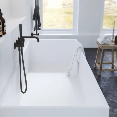 Semplice SBR801 - Duschset, mattschwarz