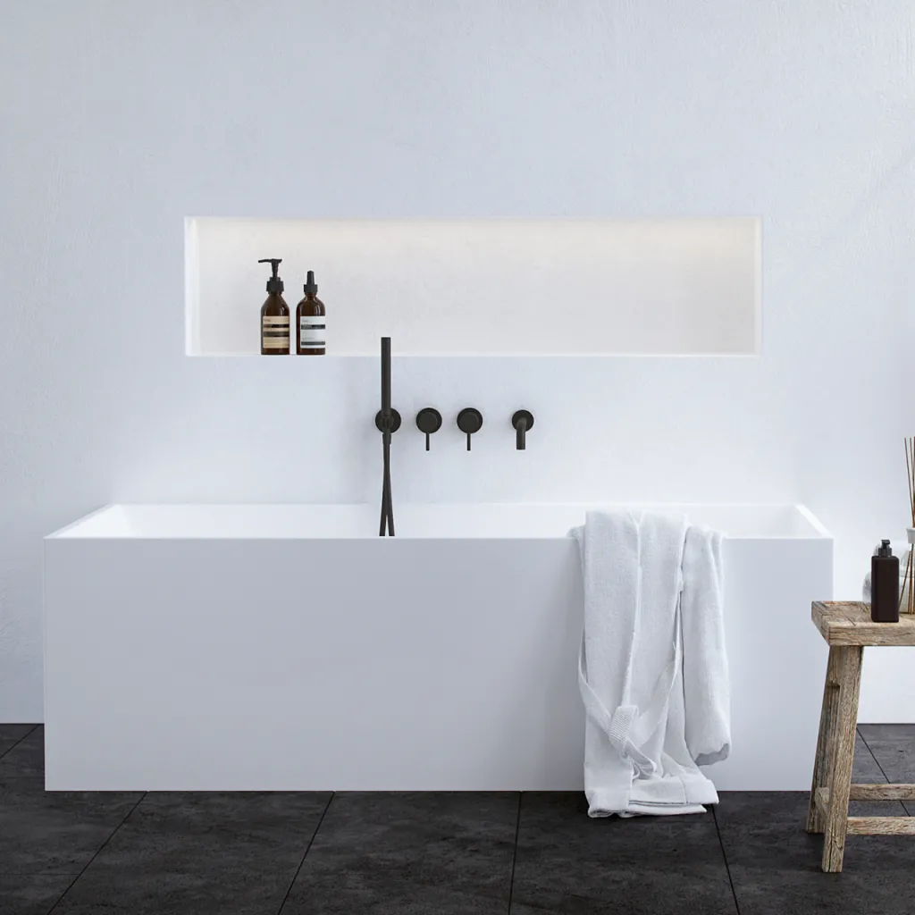 Semplice SBR801 - Duschset, mattschwarz