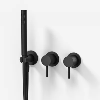 Semplice SBR801 - Duschset, mattschwarz