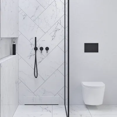 Semplice SBR801 - Duschset, mattschwarz