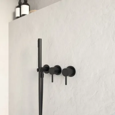 Semplice SBR801 - Duschset, mattschwarz