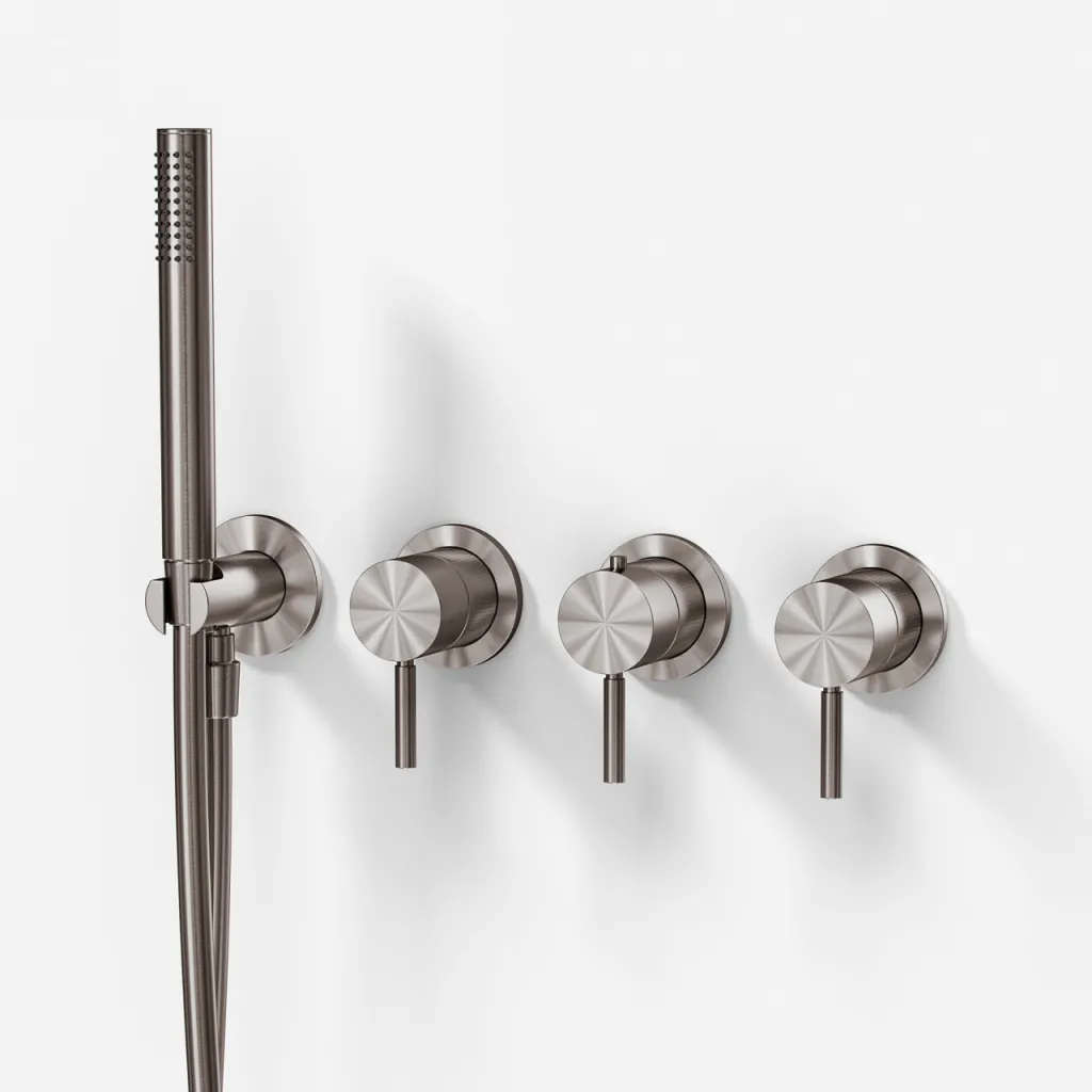 Semplice STB801 - Thermostatset, PVD gebürsteter Stahl