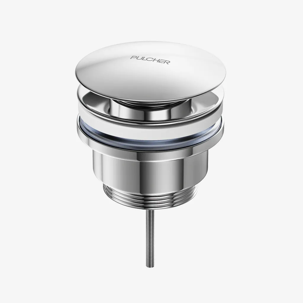 Pulcher Semplice Fly 1¼” - Universelles Bodenventil, Chrom