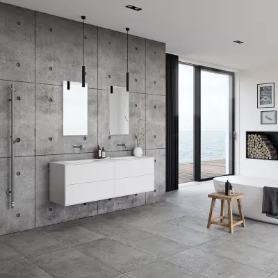 Pulcher Mood 160D Soft - Badezimmermöbel 160x46 cm, Mathvid mit SolidTec®. waschen