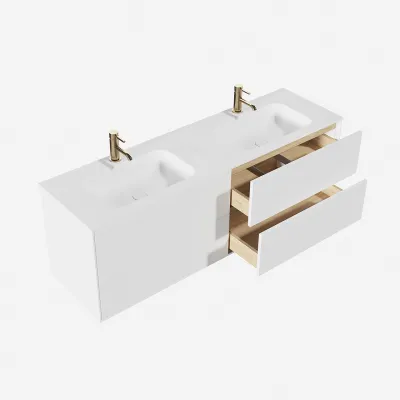 Pulcher Mood 160D Soft - Badezimmermöbel 160x46 cm, Mathvid mit SolidTec®. waschen