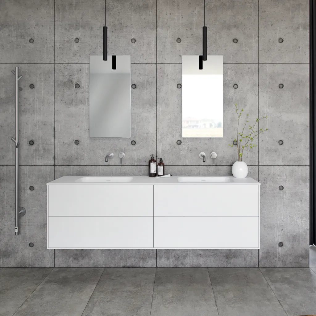 Pulcher Mood 180D Soft - Badezimmermöbel 180x46 cm, Mathvid mit SolidTec®-Waschbecken