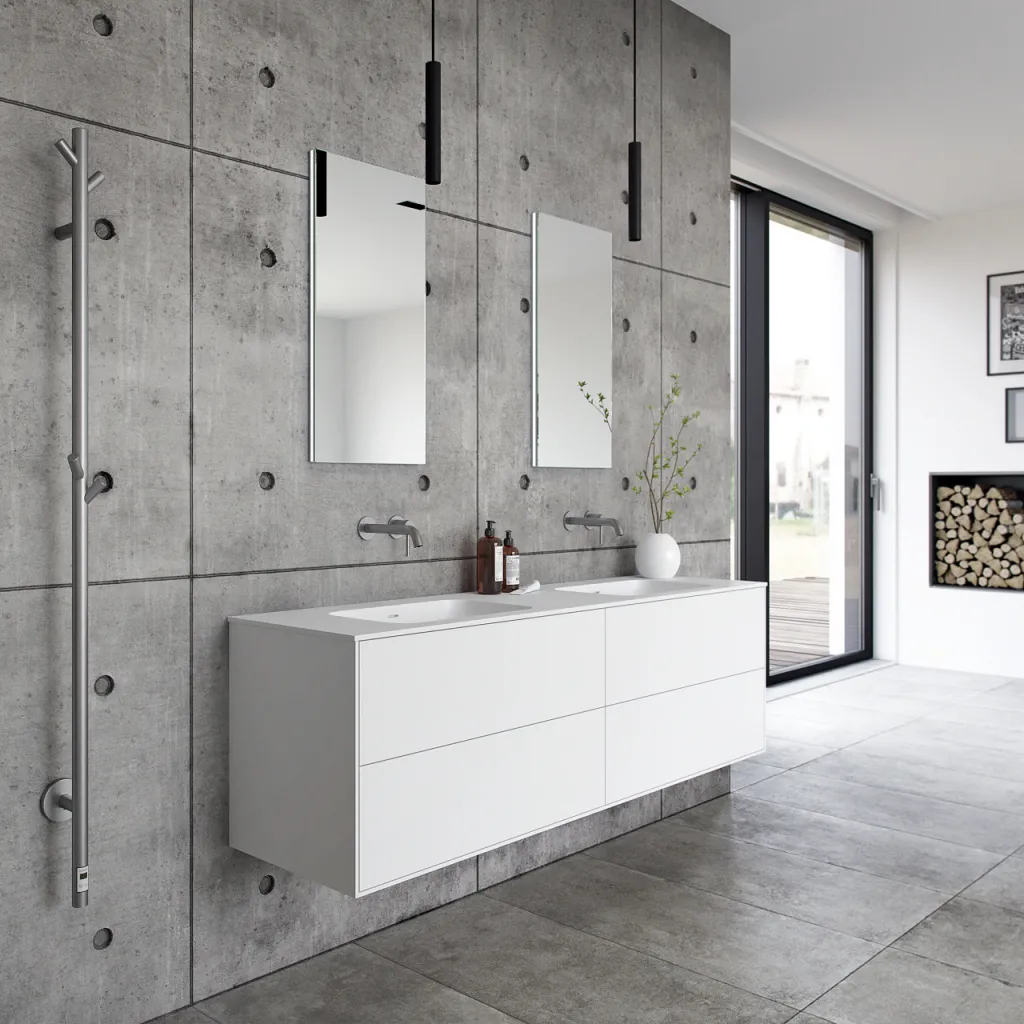 Pulcher Mood 180D Soft - Badezimmermöbel 180x46 cm, Mathvid mit SolidTec®-Waschbecken