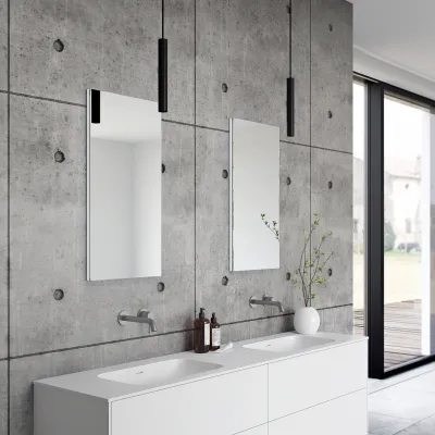 Pulcher Mood 180D Soft - Badezimmermöbel 180x46 cm, Mathvid mit SolidTec®-Waschbecken
