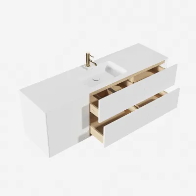 Pulcher Mood 160 Soho - Badezimmermöbel 160x46, Mathvid SolidTec®