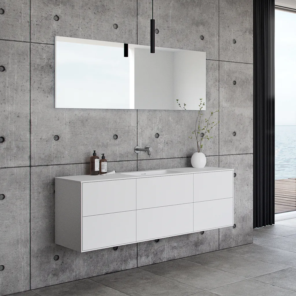 Pulcher Mood 160 Soho - Badezimmermöbel 160x46, Mathvid SolidTec®