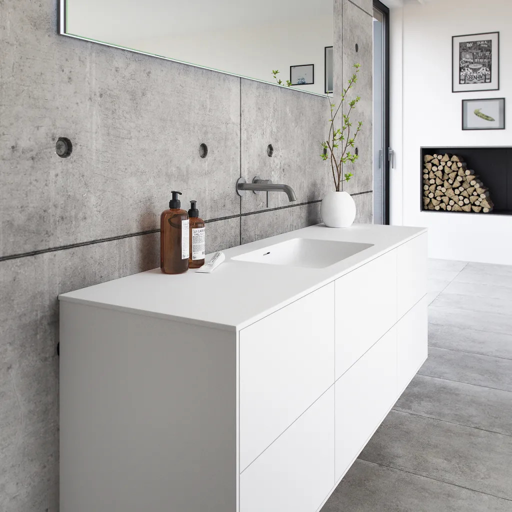 Pulcher Mood 160 Soho - Badezimmermöbel 160x46, Mathvid SolidTec®