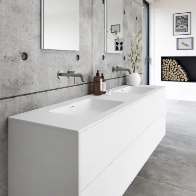 Pulcher Mood 180D Soho - Badezimmermöbel 180x46 cm, Mathvid mit SolidTec®-Waschbecken