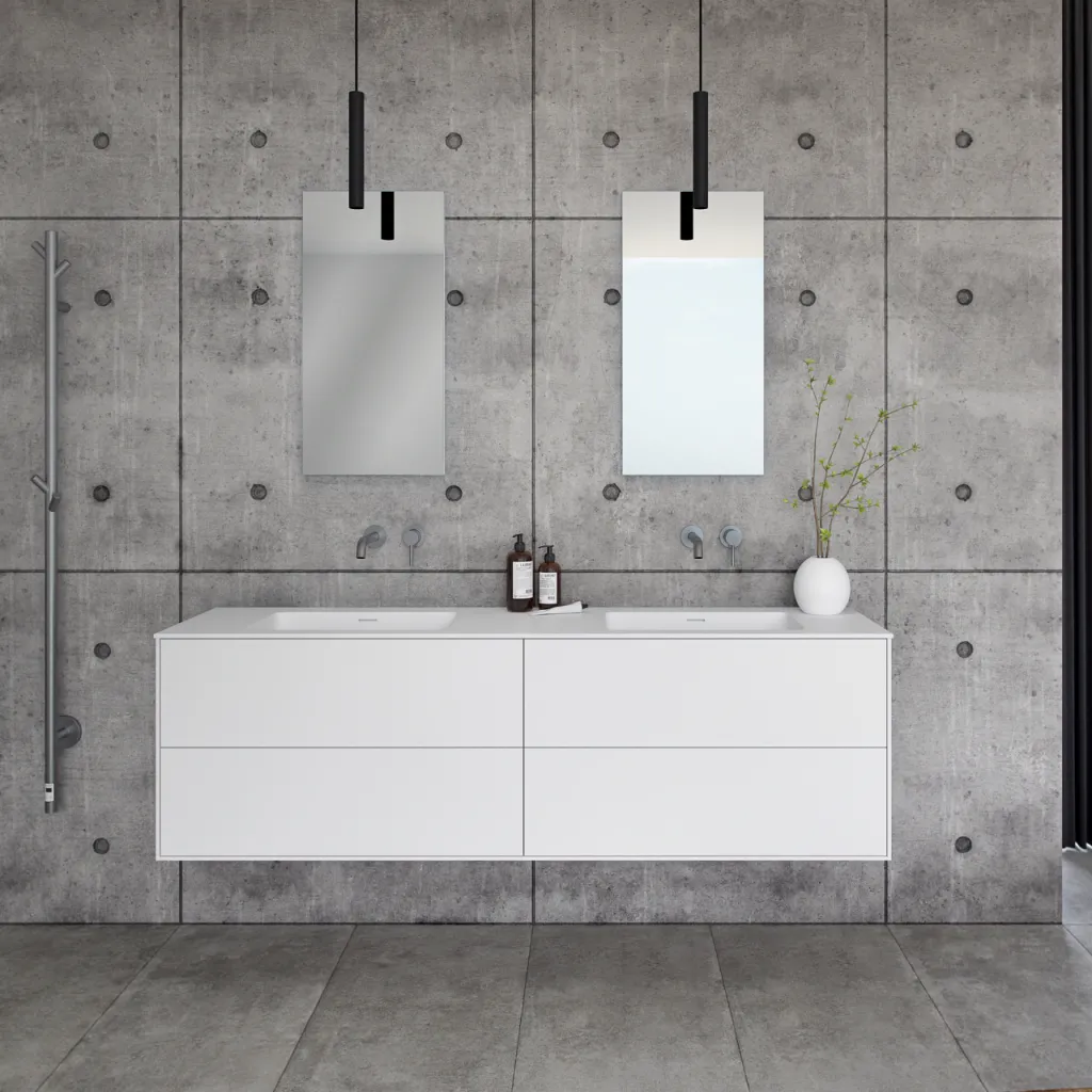 Pulcher Mood 180D Soho - Badezimmermöbel 180x46 cm, Mathvid mit SolidTec®-Waschbecken